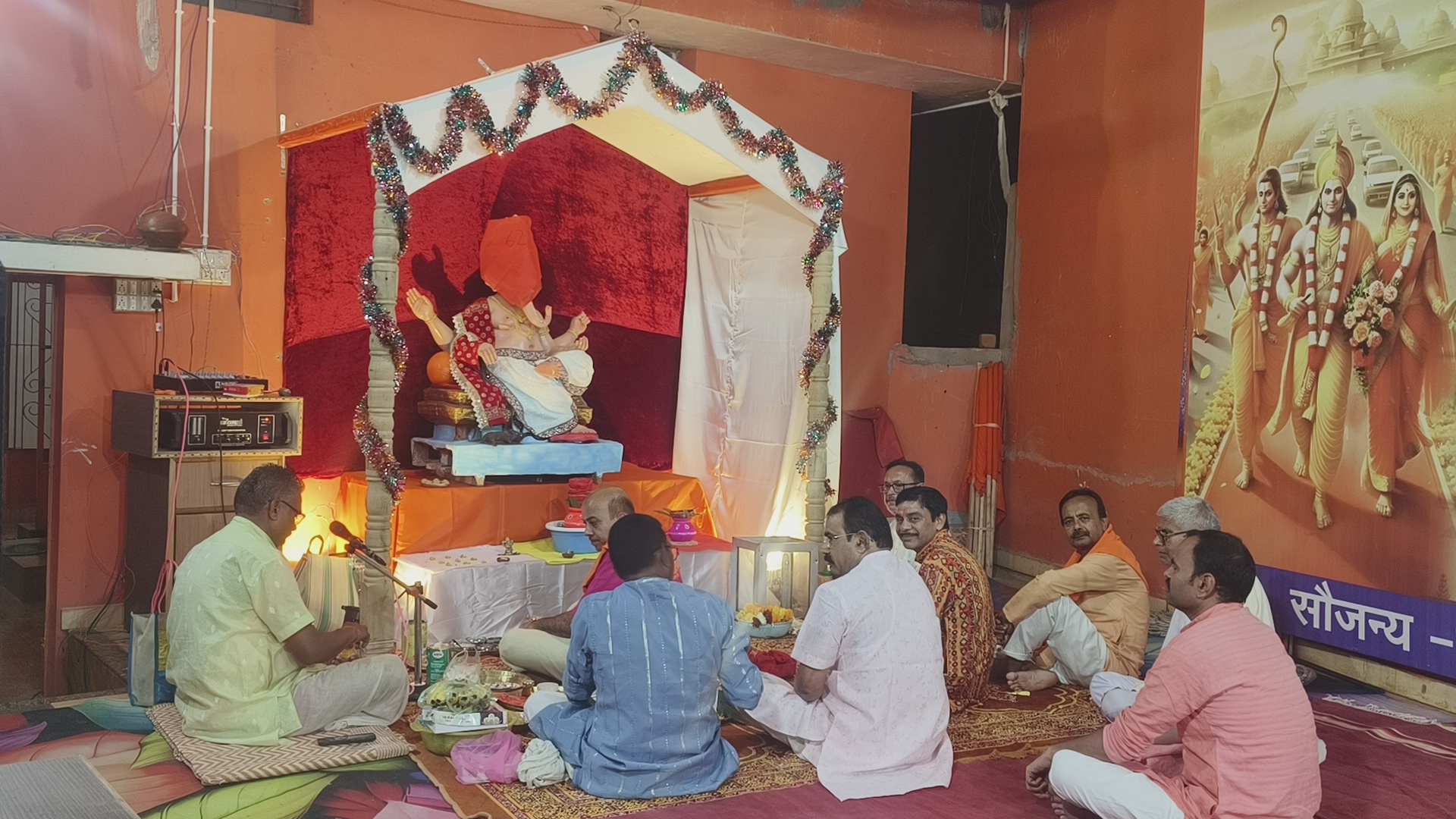 भगवान श्री गणेश जी की पूजा की तैयारी