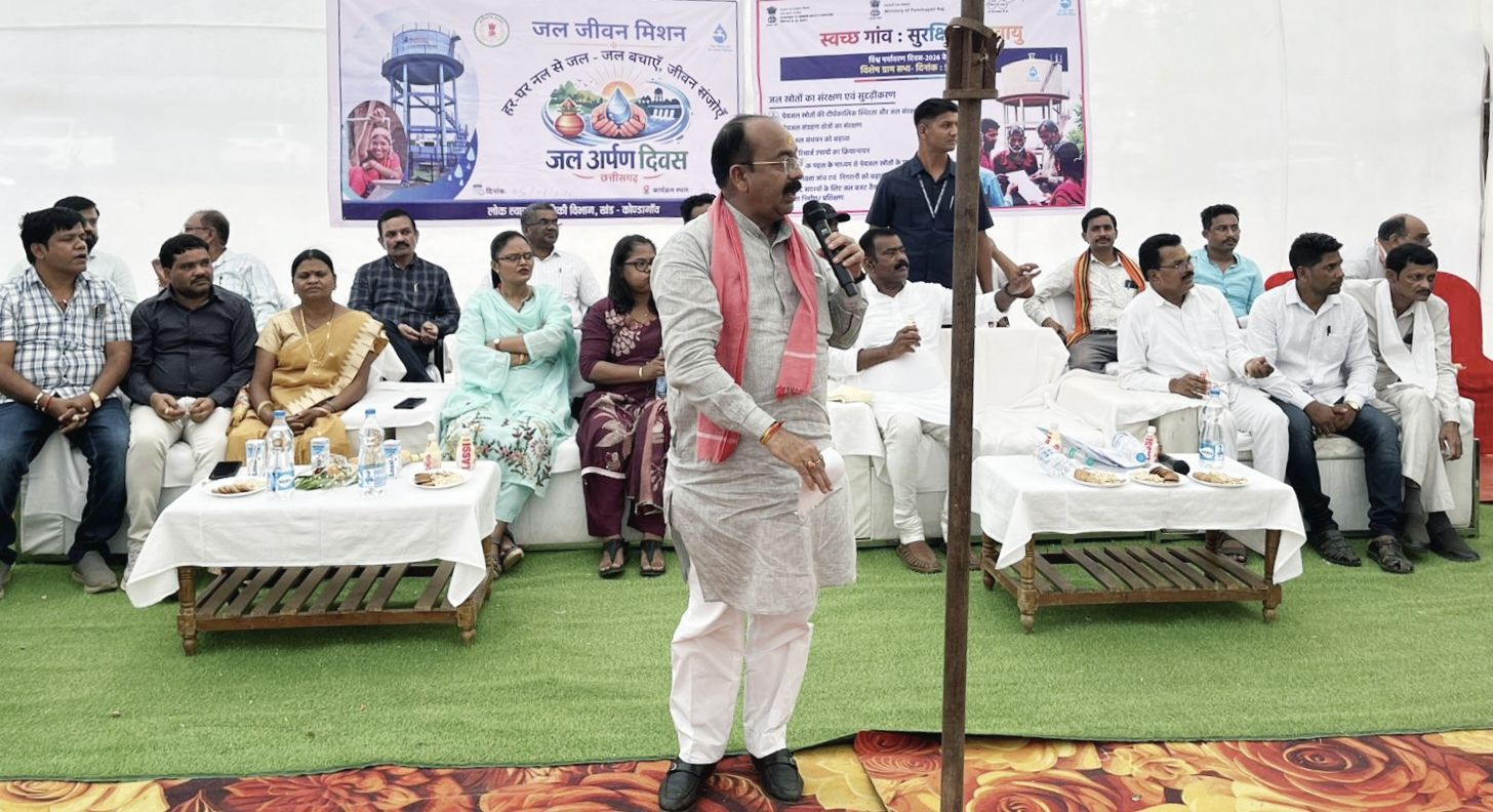 उपमुख्यमंत्री अरुण साव और विधायक नीलकंठ टेकाम कार्यक्रम में हुए शामिल