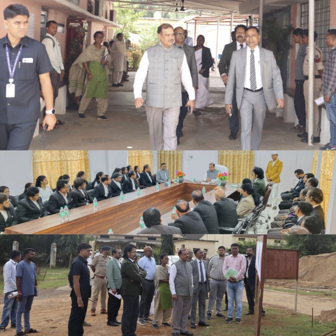 न्यायालयीन अधोसंरचना और निर्माण कार्यों का लिया जायजा, अधिकारियों को समय-सीमा में गुणवत्ता के निर्देश