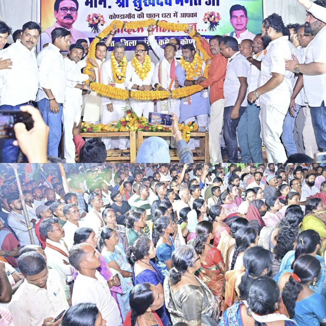 सुखदेव भगत का कोंडागांव में भव्य स्वागत, बाइक रैली में उमड़ा कांग्रेस का हुजूम