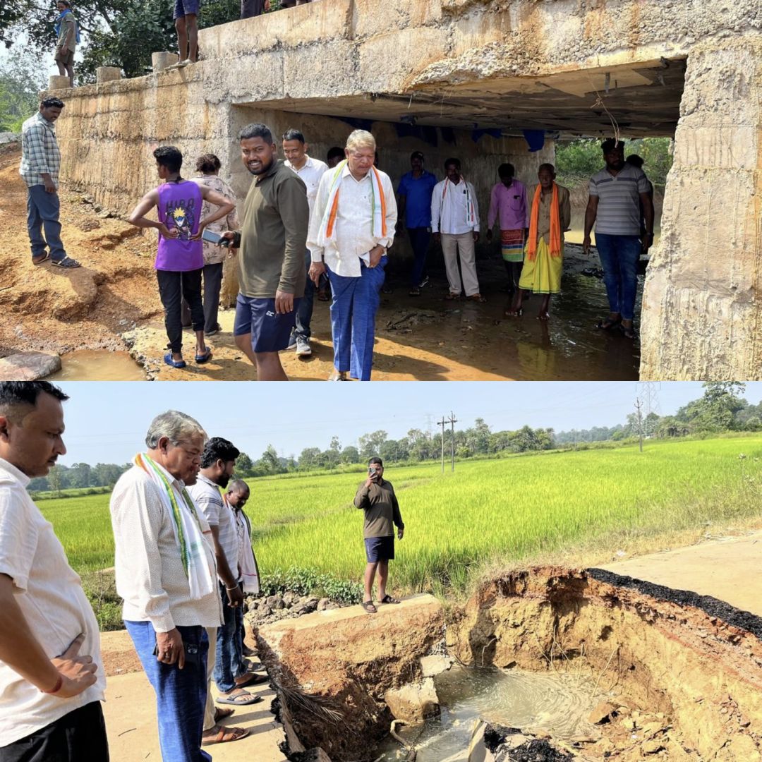 पूर्व विधायक चंदन कश्यप ने सड़क की तत्काल मरम्मत और नागरवाही पारा में निर्माण कार्य की उच्चस्तरीय जांच की मांग की