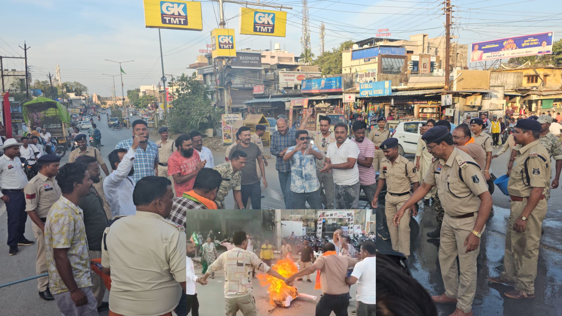 प्रधानमंत्री मोदी पर कथित अभद्र टिप्पणी के विरोध में कोण्डागांव में भाजपा युवा मोर्चा ने बाइक रैली निकालकर पुतला दहन 