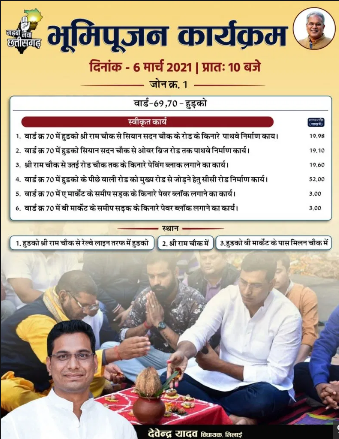 1 करोड़ 16 लाख 60 हजार की लागत से होगा जोन 1 के विभिन्न वार्डों में विकास कार्य