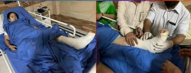 चिकित्सकीय जांच में ममता के टखने, दायें कंधे, गले पर चोट की पुष्टि: चिकित्सक