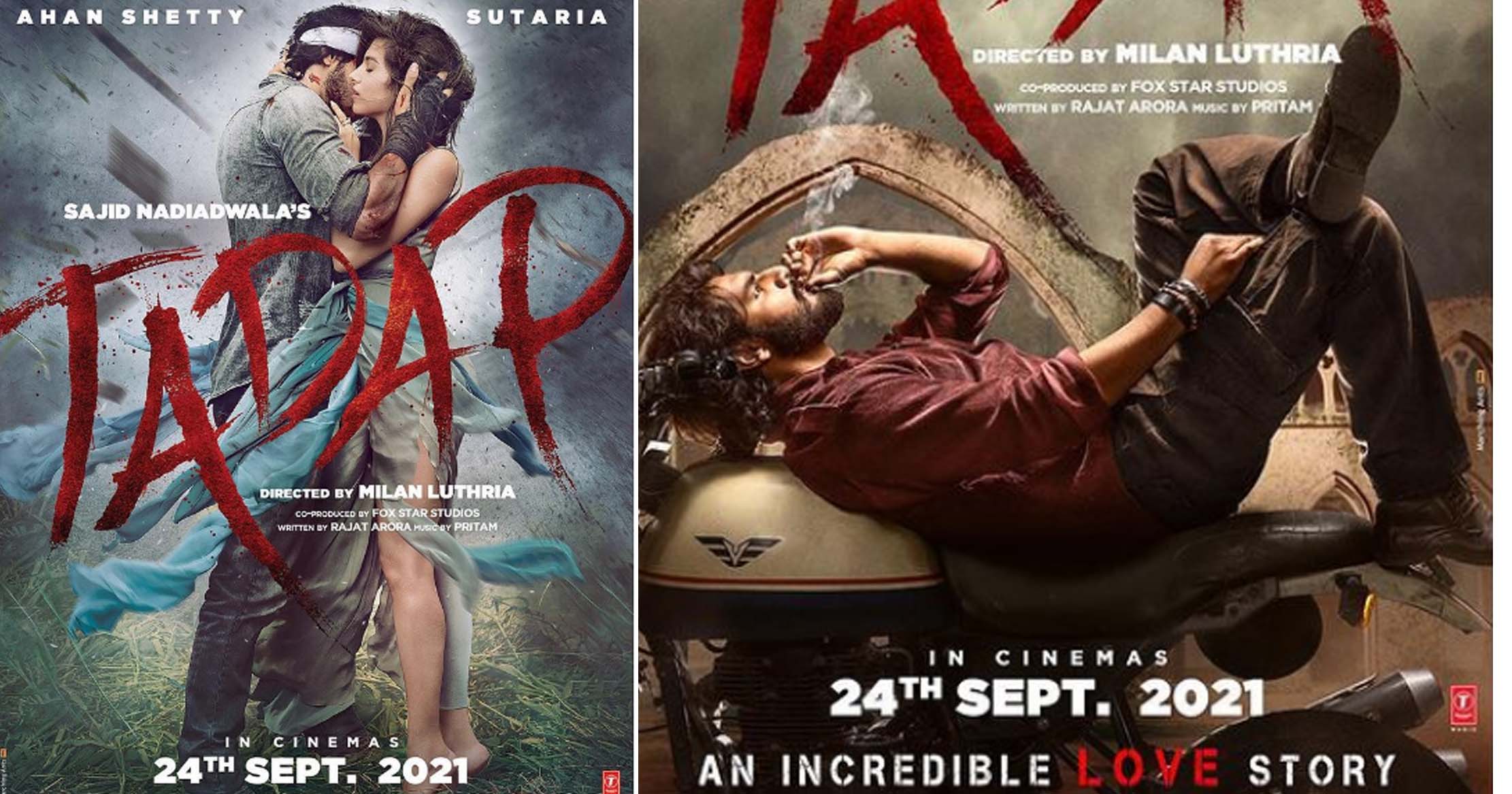 रिलीज डेट के साथ आया अहान शेट्टी और तारा सुतारिया की तड़प का पोस्टर