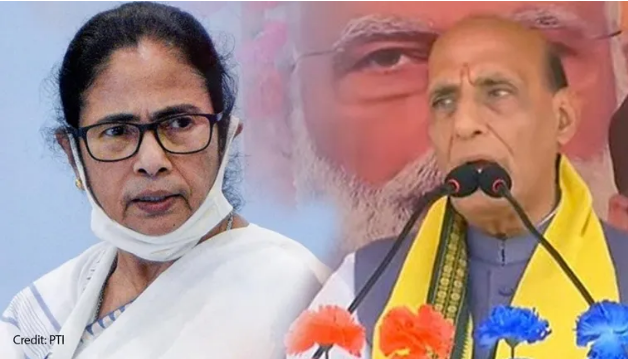 'ममता दीदी ने बंगाल में पैदा किए अजीबोगरीब हालात, उनके भाषण में भी हिंसा होती है': राजनाथ सिंह