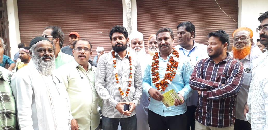 अंजुमन इस्लामियां कमेटी के मोहम्मद याशीन सदर व मो.इरशाद सेक्रेटरी