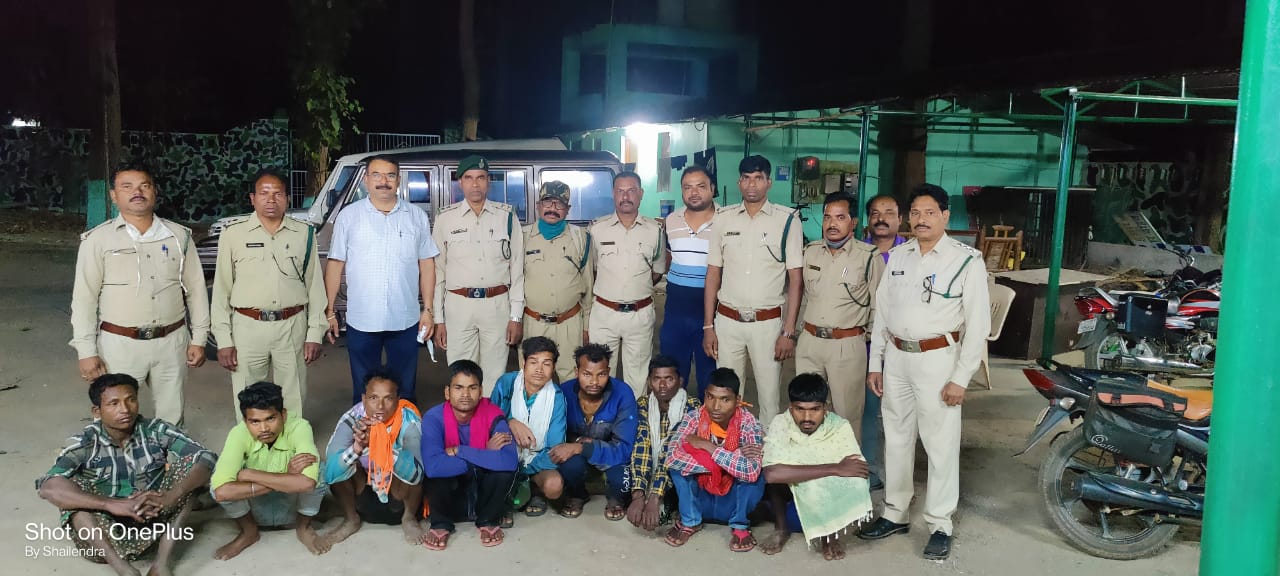 वन्य प्राणी चीतल के अवैध शिकार करने वाले नौ आरोपियों को हुई जेल