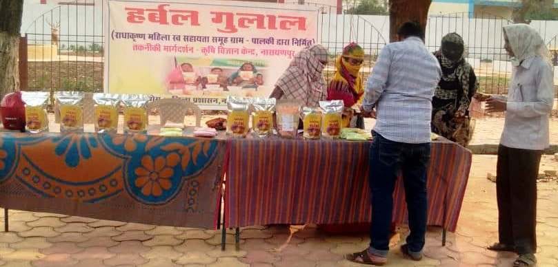 महिला समूहों द्वारा निर्मित हर्बल गुलाल को मिल रहा अच्छा प्रतिसाद, साइड इफेक्ट नहीं होने के कारण बढ़ी मांग