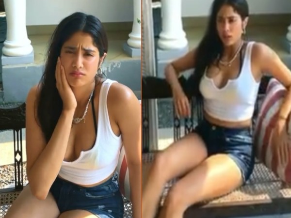 जान्हवी कपूर ने कजरा रे गाने पर दिखाईं हॉट अदाएं...