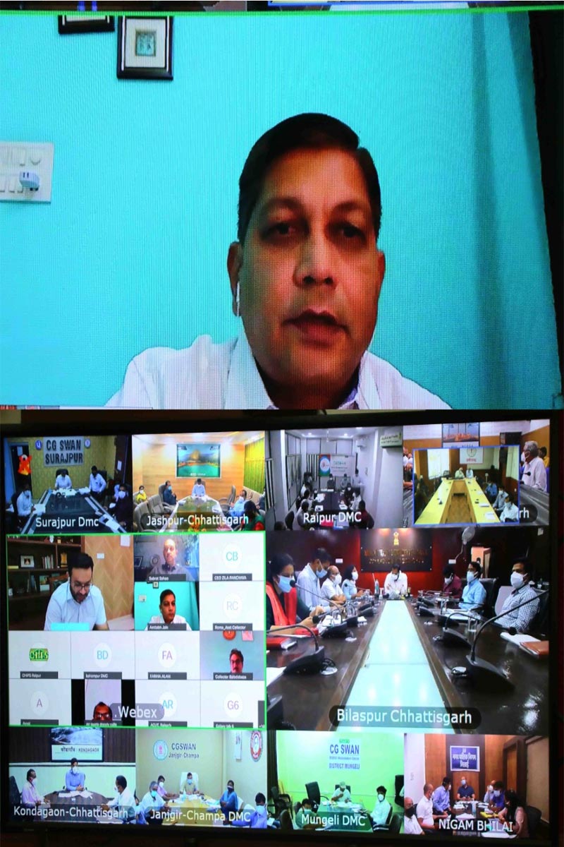 मुख्य सचिव ने वर्चुअल बैठक में कोरोना संक्रमण और नियंत्रण की समीक्षा ली