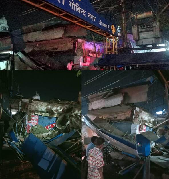 राजधानी में बड़ा हादसा टला: आंधी-तूफान से पंडरी में गिरा छज्जा, मलबे में दबने से एक व्यक्ति घायल