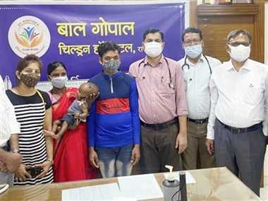 दो माह की बच्ची रवीना को राजधानी के डाक्टरों ने दी नई जिंदगी
