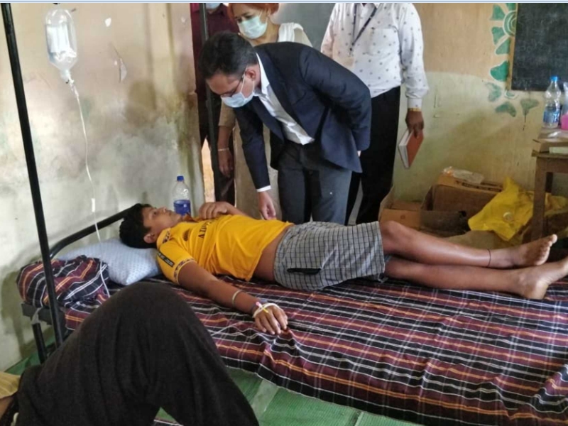 डायरिया से पीड़ित 62 मरीज भर्ती, कैंप लगाकर इलाज