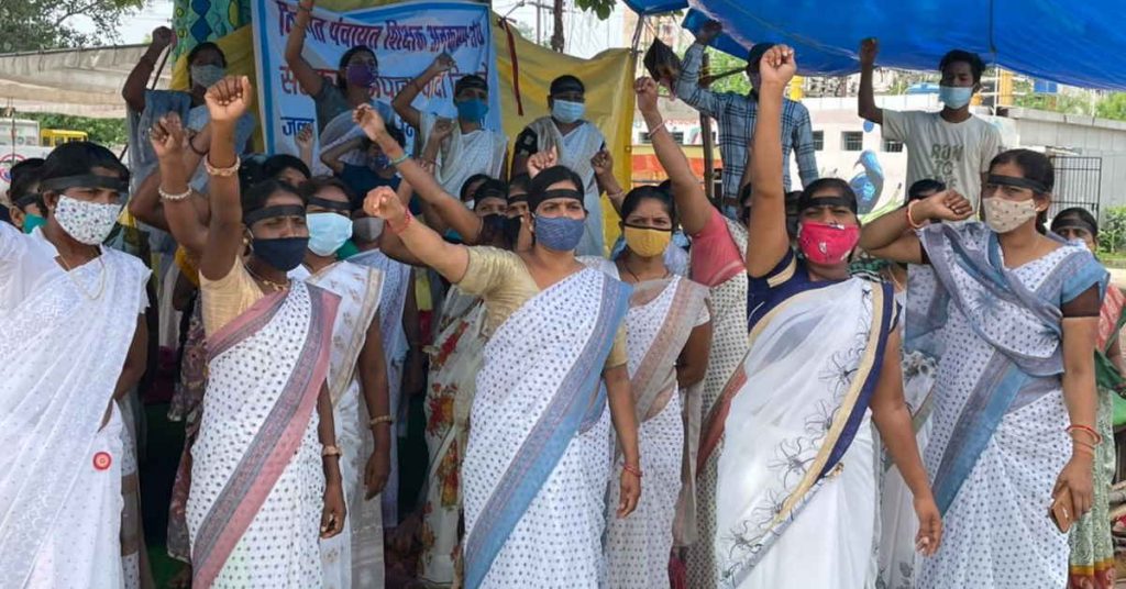 दिवंगत शिक्षकों की विधवाएं आज करेंगी मुख्यमंत्री निवास का घेराव, अनुकंपा नियुक्ति की कर रही हैं मांग…