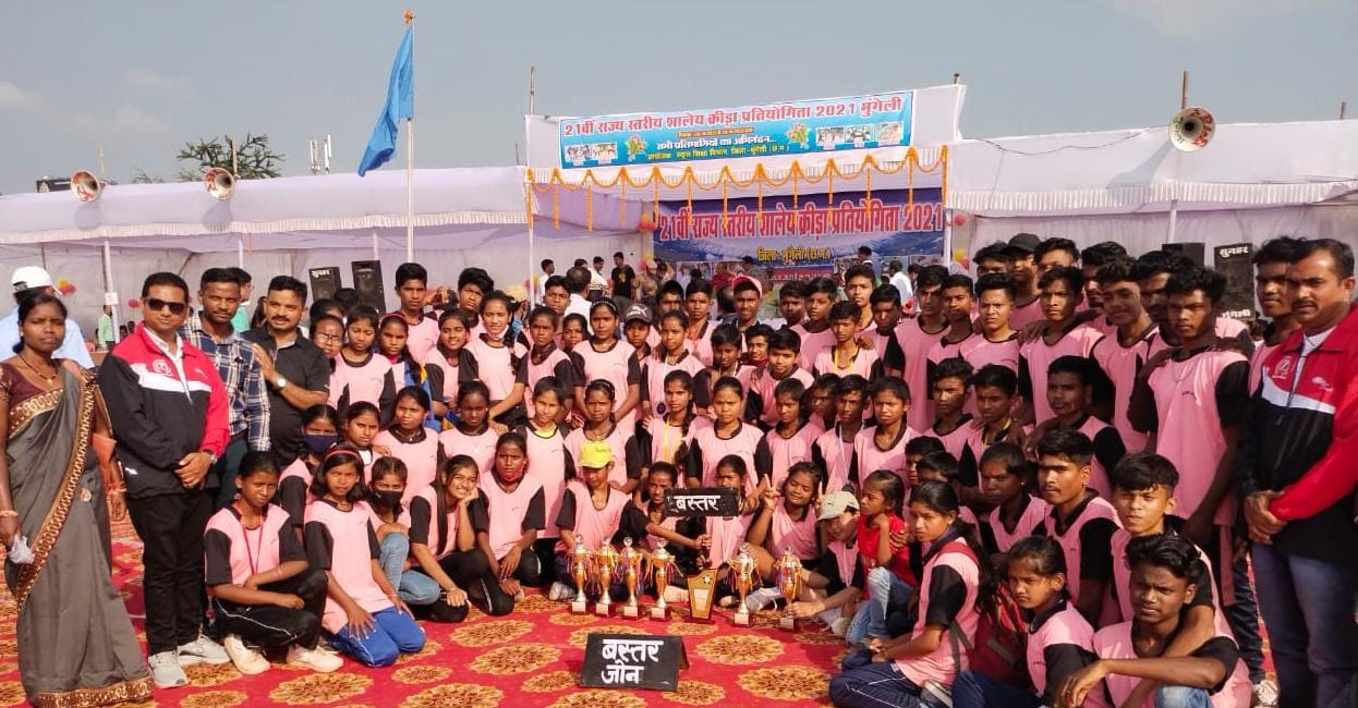 राज्य स्तरीय शालेय खेल प्रतियोगिता सिलंबम में विजीत बच्चों का हुआ भव्य स्वागत