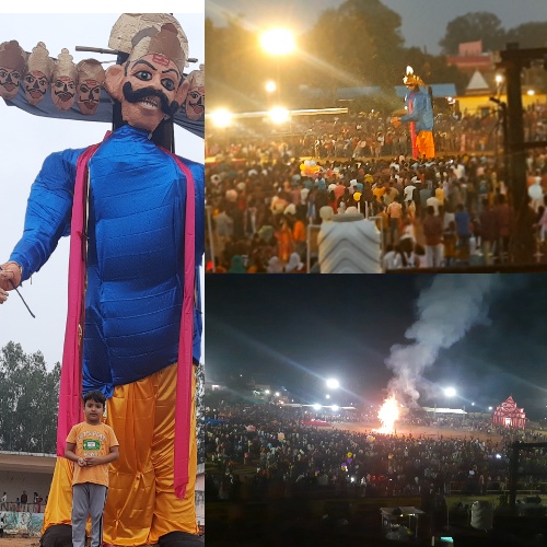 विकास नगर ग्राउंड में हुआ रावण वध