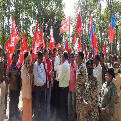 CPI ने कहा बंद करों ठेका पध्दति, वन समितियों को दे निर्माण का अधिकार