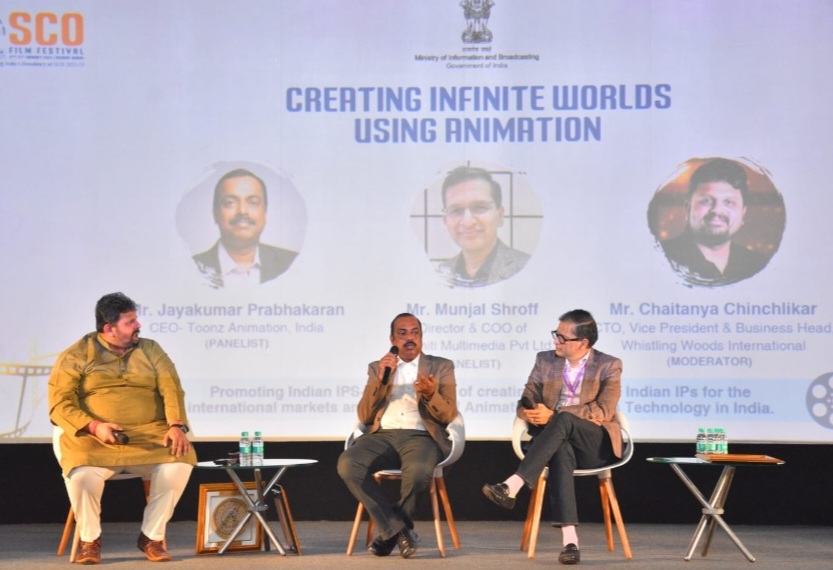 एनीमेशन के उपयोग से अनंत दुनिया बनाना” विषय पर एससीओ फिल्म महोत्सव में पैनल चर्चा