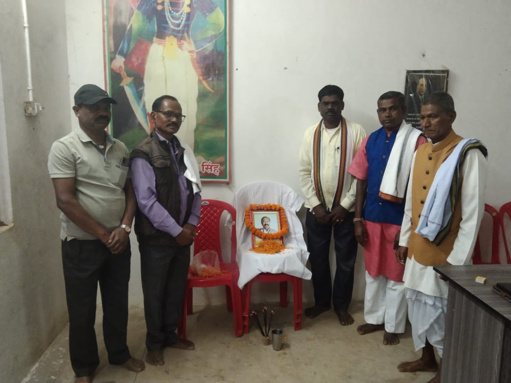 दादा सोहन पोटाई को सर्व आदिवासी समाज ने दी श्रद्धांजलि