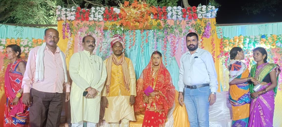 विधयाक ने दिया नव दंपति को आशीर्वाद