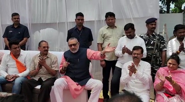 छत्तीसगढ़ में भाजपा की सरकार बनते ही, कांग्रेस के भ्रष्ट्राचार कारनामों का होगा पर्दाफाश -केंद्रीय मंत्री गिरिराज सिंह