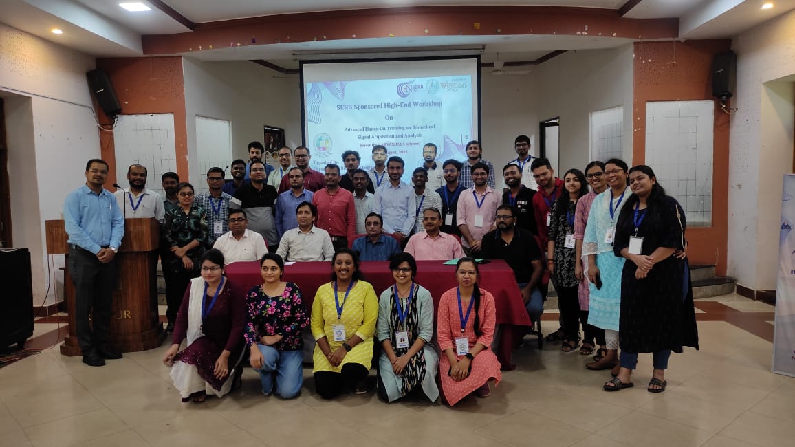 एडवांस्ड हैंड्स-ऑन ट्रेनिंग ऑन बायोमेडिकल सिग्नल एक्वीजीशन एंड एनालिसिस  कार्यशाला का  हुआ समापन