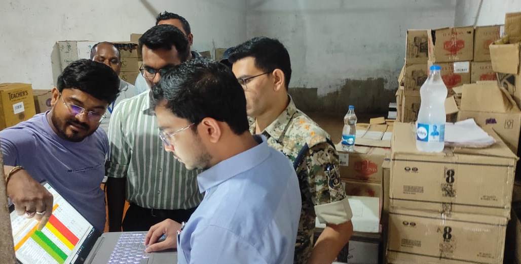 भानुप्रतापपुर एसडीएम ने किया मदिरा दुकान का किया औचक निरीक्षण