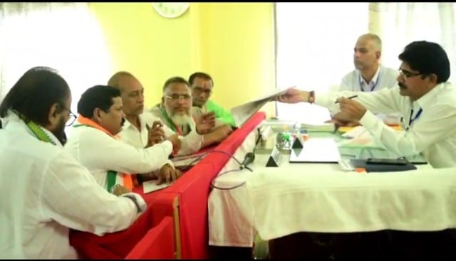 केशकाल विधानसभा से कांग्रेस से संतराम नेताम ने भरा नामांकन