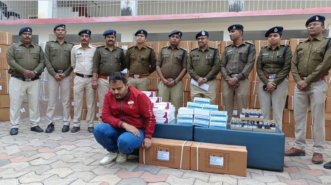 1 करोड़ 60 लाख 44 हजार रूपये से भी अधिक की नशीली टेबलेट एवं सिरप बरामद