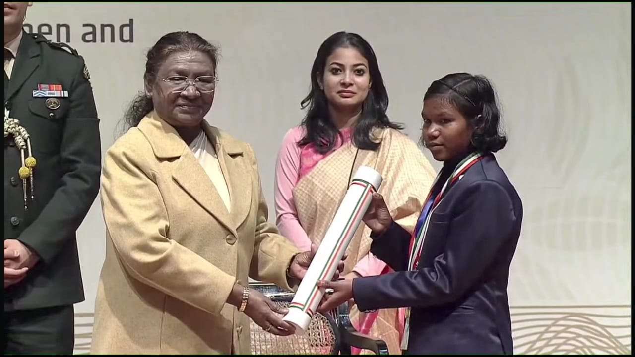 छत्तीसगढ़ राज्य की गौरव बिटिया हेमबती नाग को मिला प्रधानमंत्री राष्ट्रीय बाल पुरस्कार....