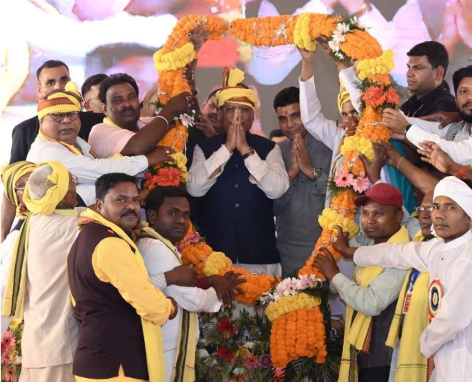 मुख्यमंत्री विष्णु देव साय ने  बलौदाबाजार में आयोजित गोंडवाना सामाजिक विवाह एवं महासम्मेलन हुए शामिल...