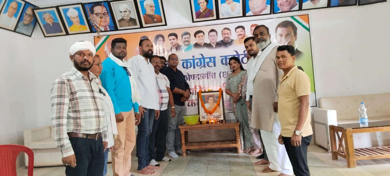 कांग्रेस ने मनाई पूर्व प्रधानमंत्री राजीव गाँधी की पुण्यतिथि..