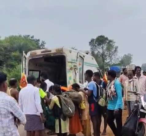 नेशनल हाईवे 30 पर दर्दनाक हादसा, पैदल श्रद्धालु की मौत, दो गंभीर घायल