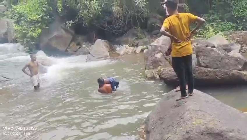 कुएंमारी जलप्रपात में फिर हुआ दर्दनाक हादसा एक की मौत...