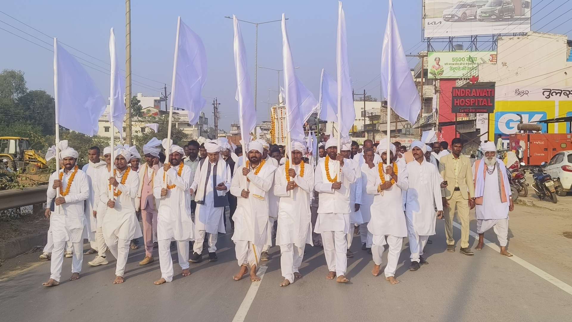 बाबा गुरु घासीदास जी की 269वीं जयंती पर निकली भव्य शोभा यात्रा...