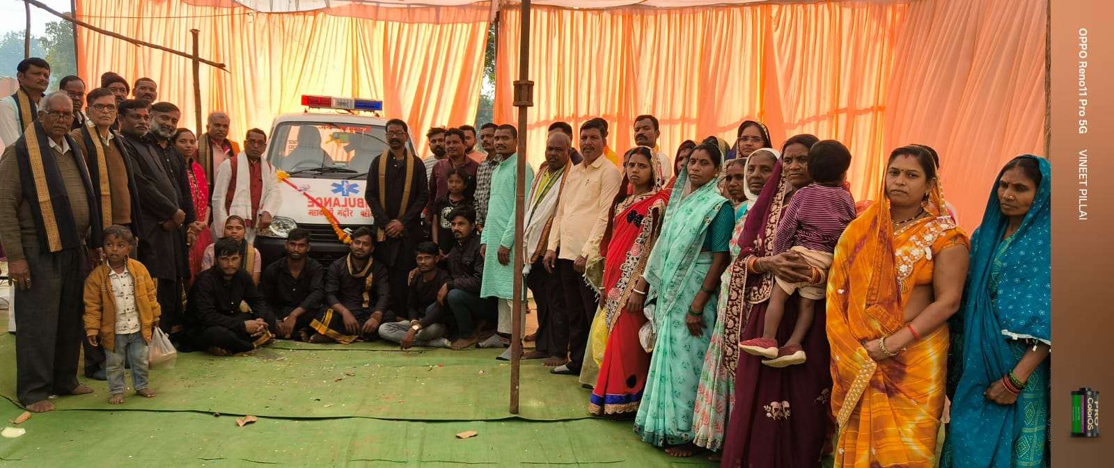 माता महाकाली मंदिर बहीगांव के तत्वावधान में ग्रामीणों को मिली मुफ्त एम्बुलेंस की सौगात...